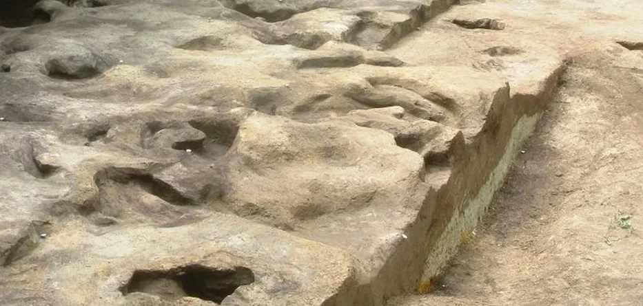 Скам’янілі сліди людських ніг, знайдені у Німеччині